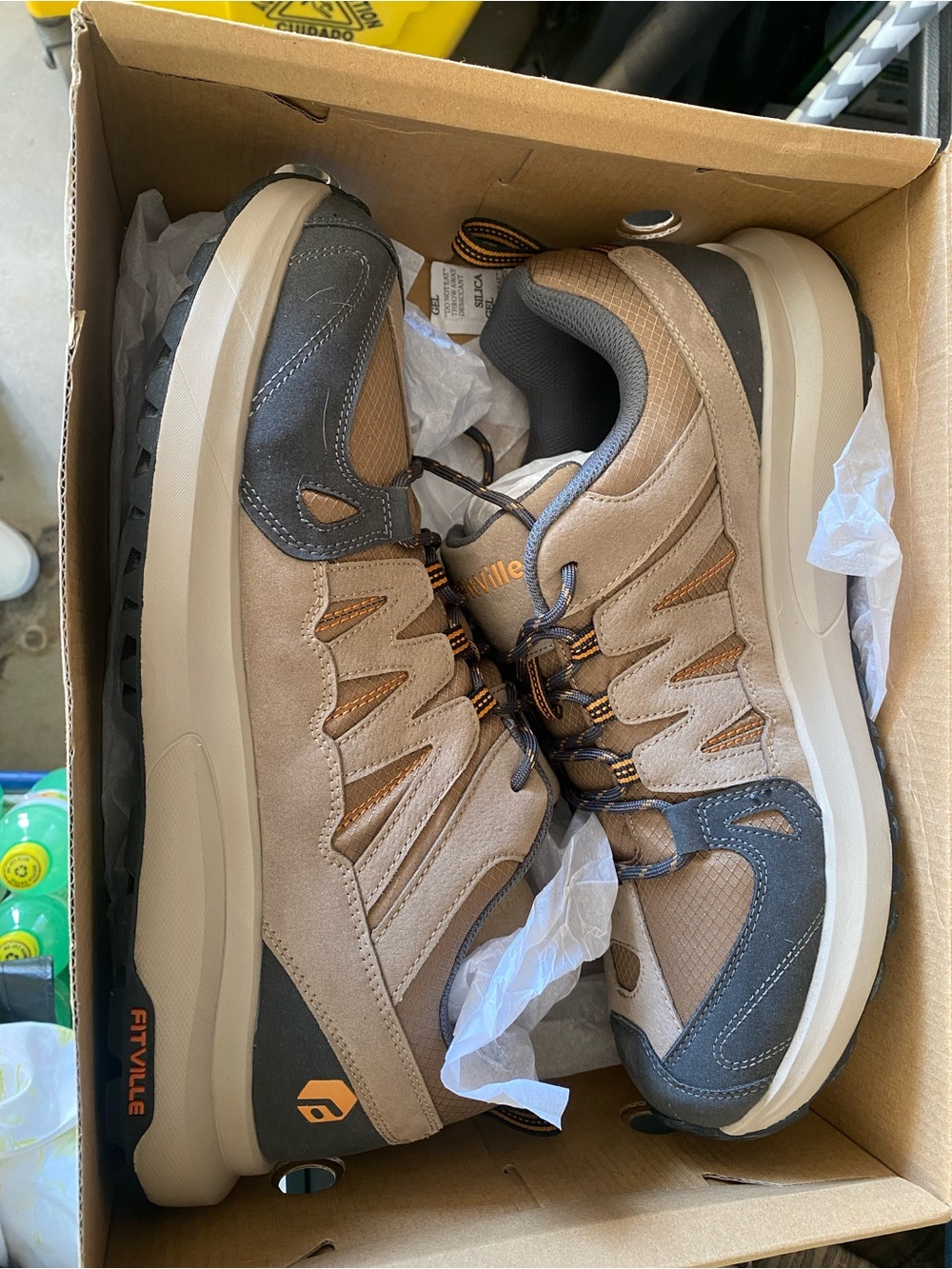 Fitville Men’s Brown/Black Athletic Trail Shoes